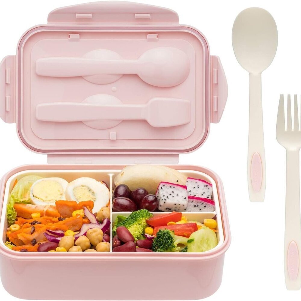 Bento Boxes for Adults - 1100 ML Bento Lunch Box For Kids Childrens With Spoon &